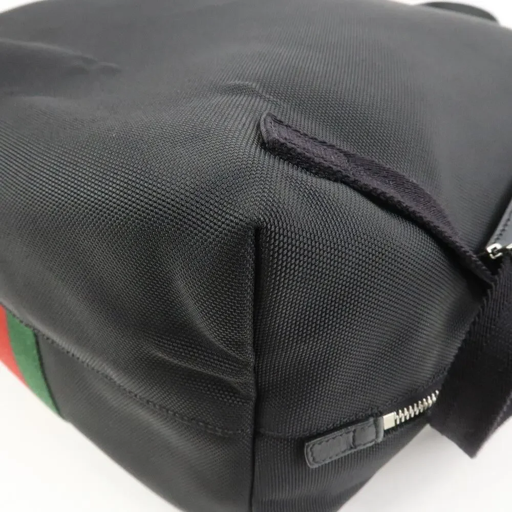 Gucci Sherry Canvas Backpack Black